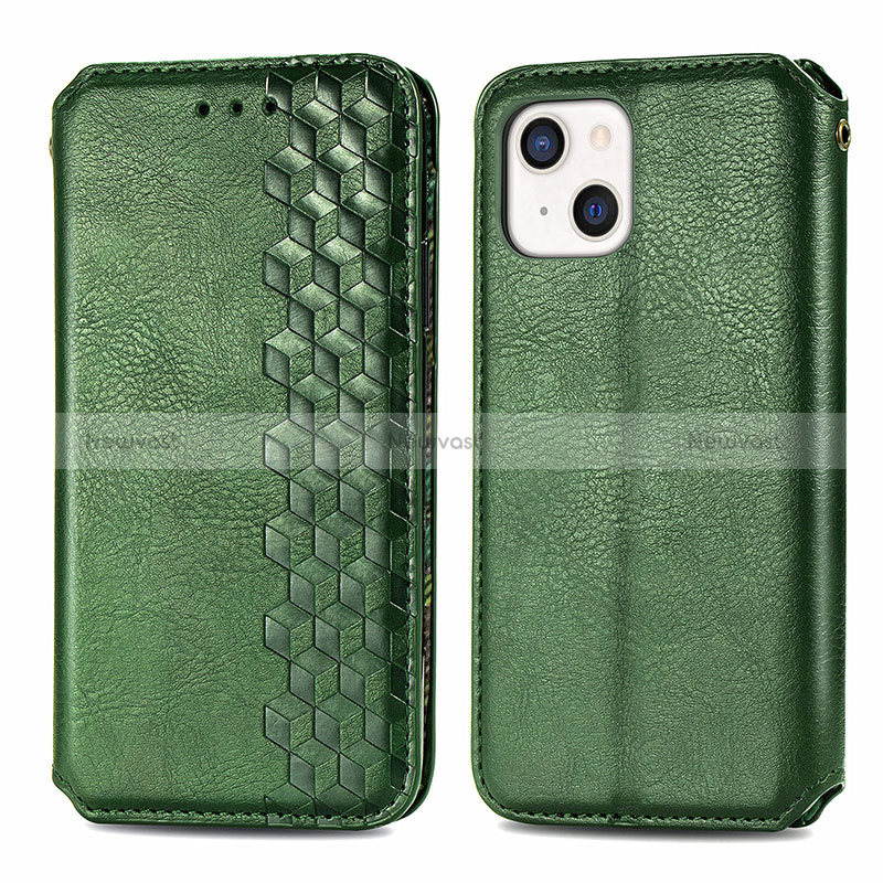 Leather Case Stands Fashionable Pattern Flip Cover H15 Holder for Apple iPhone 15