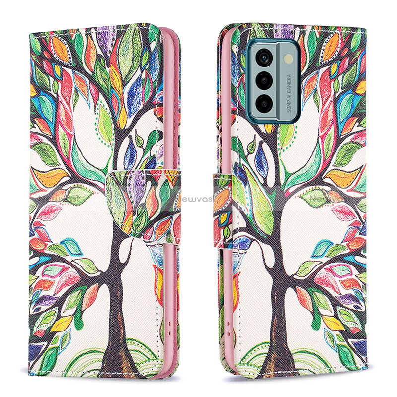 Leather Case Stands Fashionable Pattern Flip Cover Holder B01F for Nokia G22