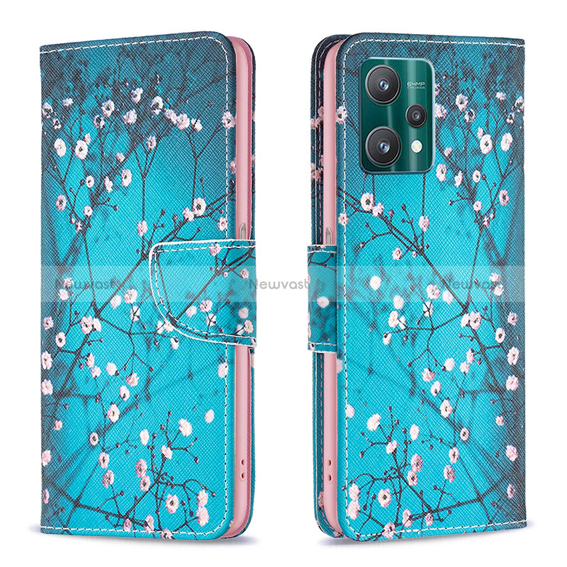 Leather Case Stands Fashionable Pattern Flip Cover Holder B01F for Realme 9 Pro 5G