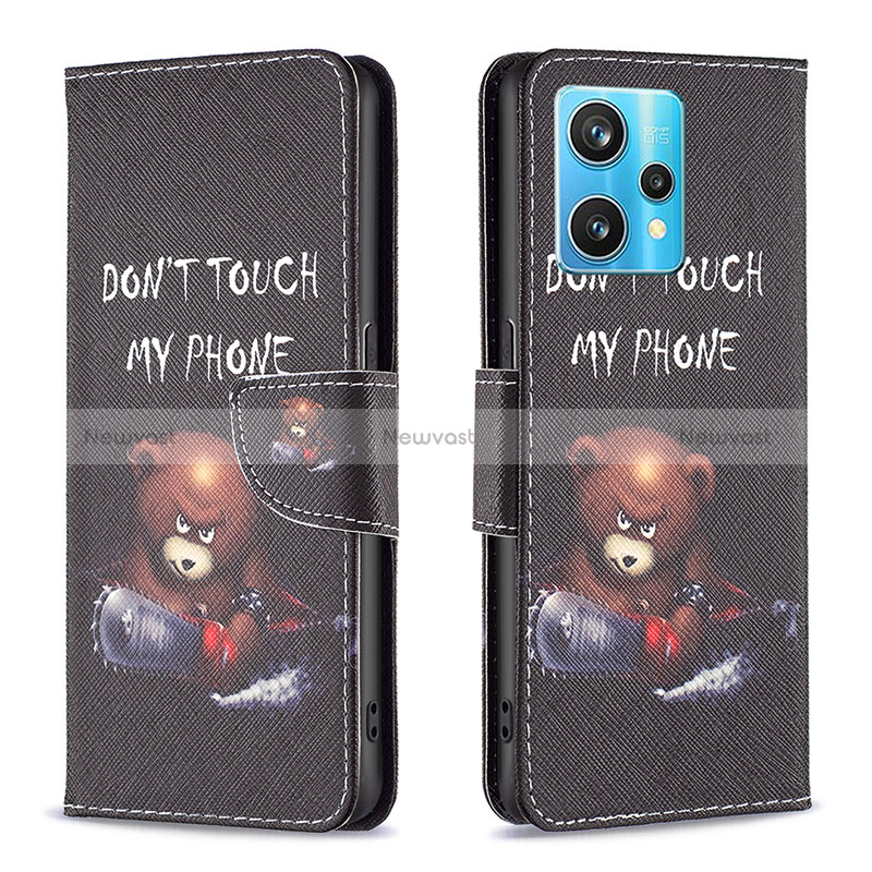 Leather Case Stands Fashionable Pattern Flip Cover Holder B01F for Realme Narzo 50 Pro 5G