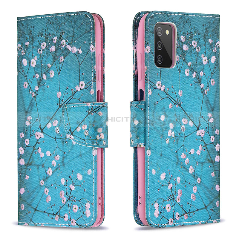 Leather Case Stands Fashionable Pattern Flip Cover Holder B01F for Samsung Galaxy A03s