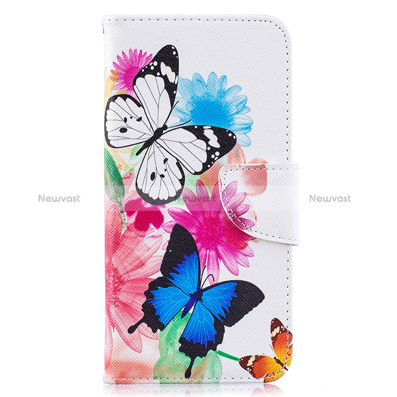 Leather Case Stands Fashionable Pattern Flip Cover Holder B01F for Samsung Galaxy A10