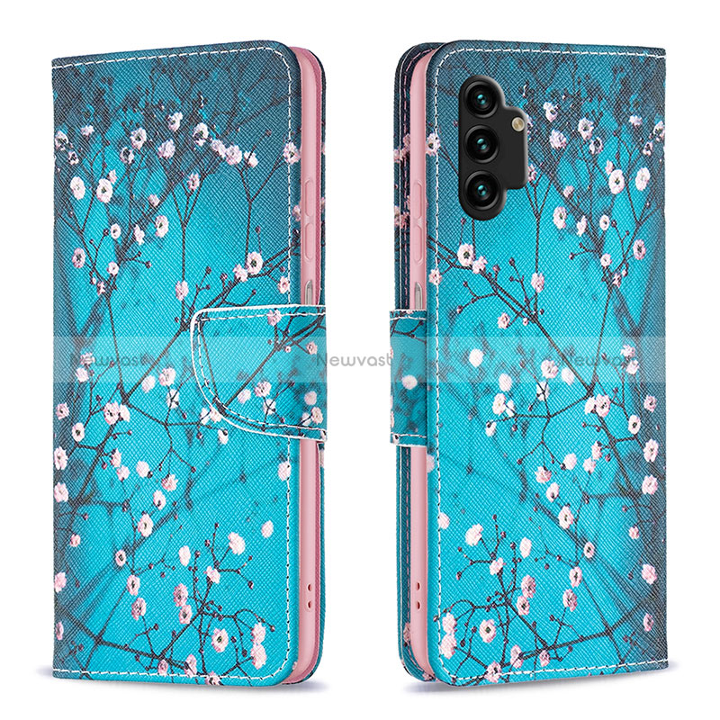 Leather Case Stands Fashionable Pattern Flip Cover Holder B01F for Samsung Galaxy A13 4G