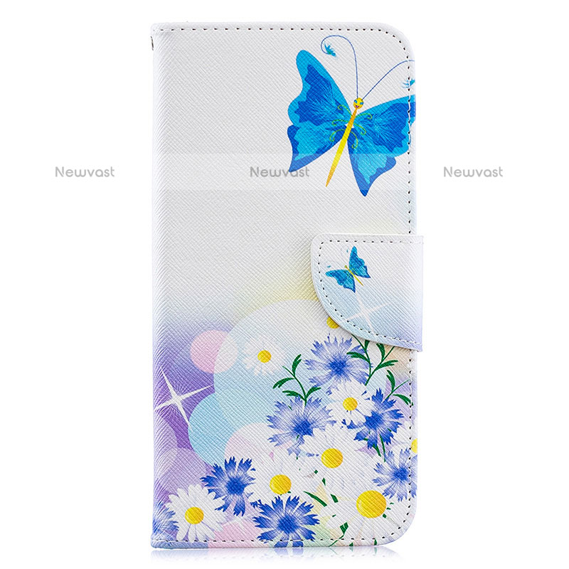 Leather Case Stands Fashionable Pattern Flip Cover Holder B01F for Samsung Galaxy A20