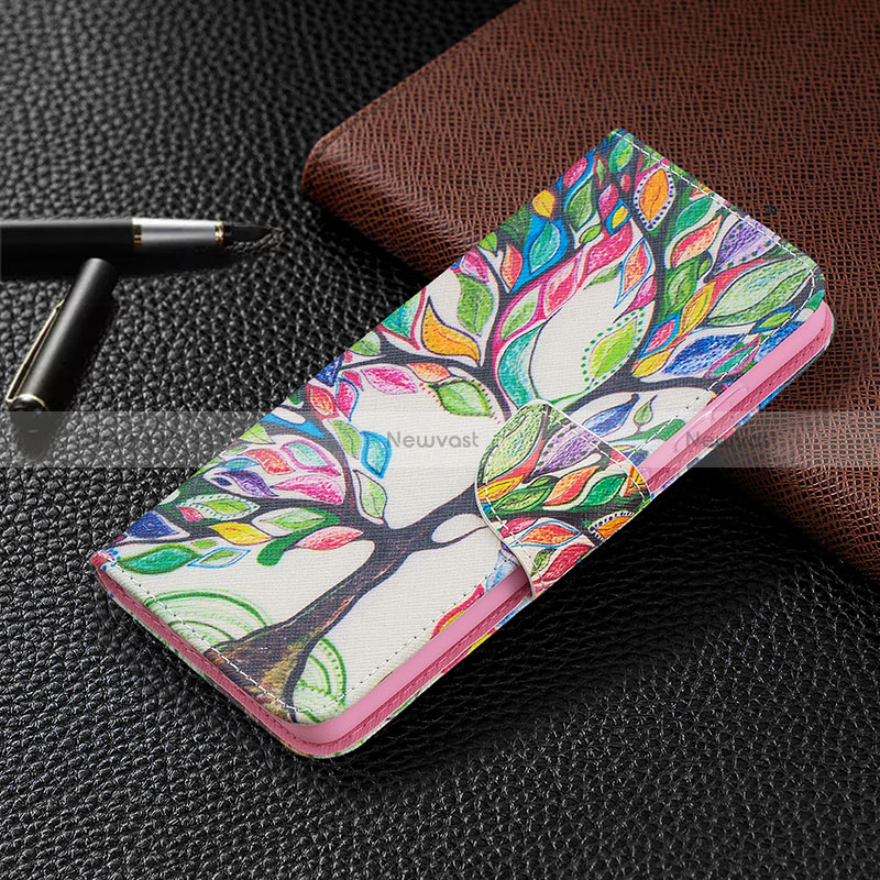 Leather Case Stands Fashionable Pattern Flip Cover Holder B01F for Samsung Galaxy A52 5G