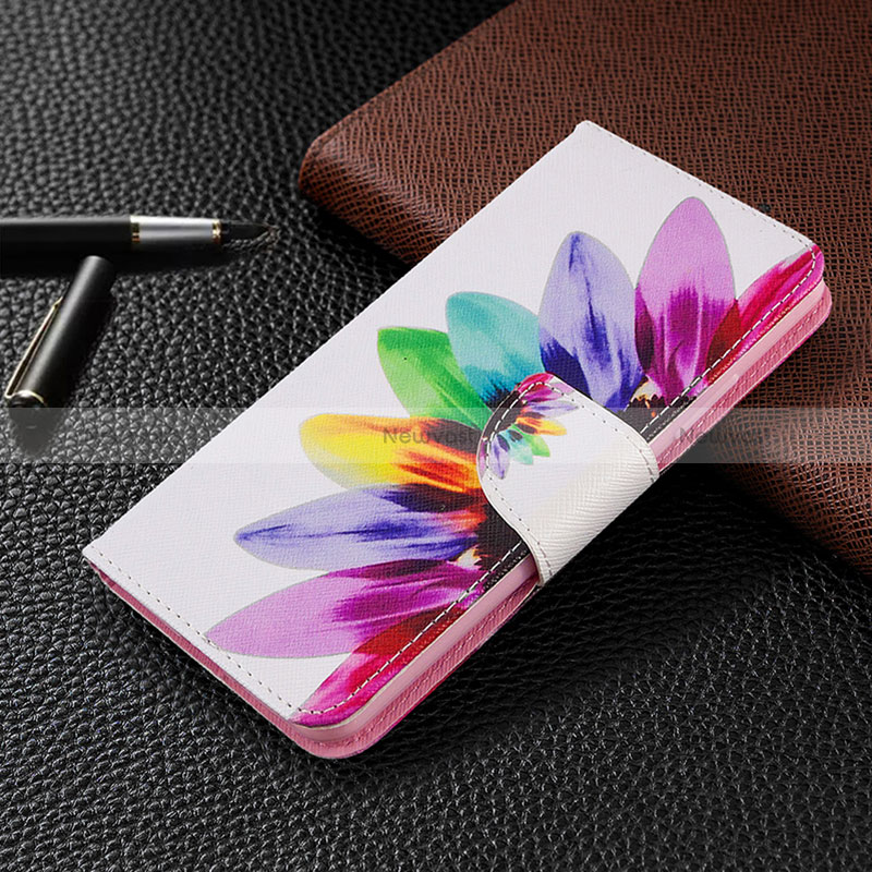 Leather Case Stands Fashionable Pattern Flip Cover Holder B01F for Samsung Galaxy A70E