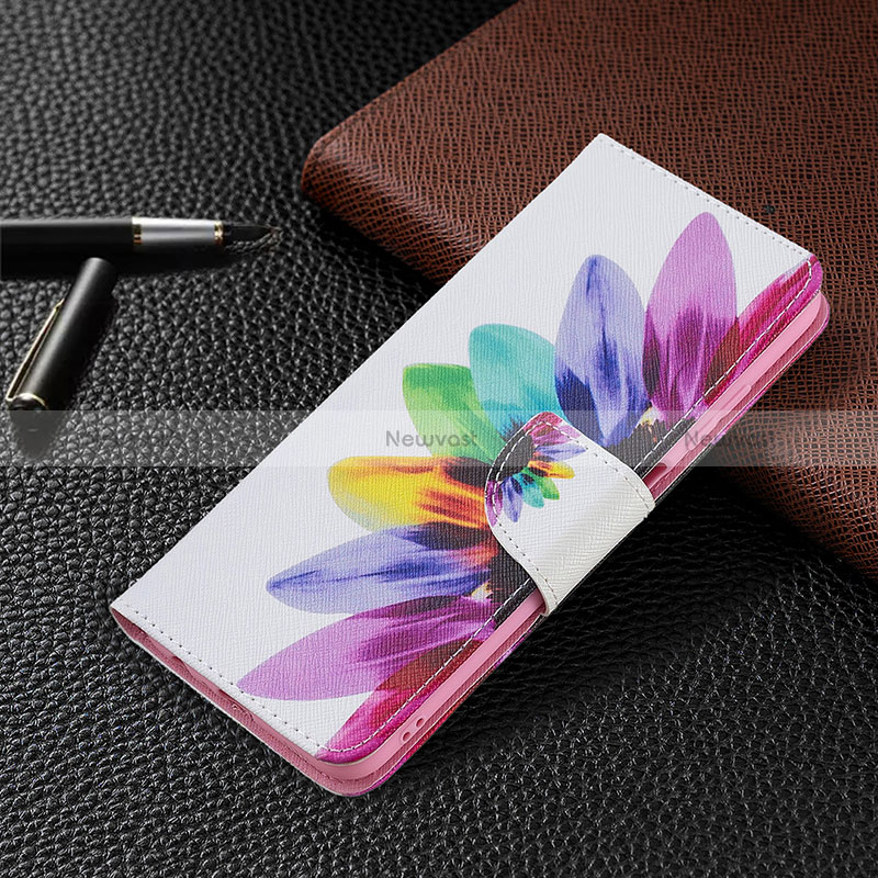 Leather Case Stands Fashionable Pattern Flip Cover Holder B01F for Samsung Galaxy F02S SM-E025F