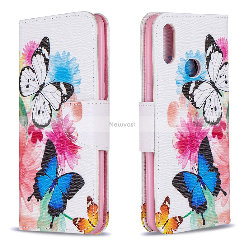 Leather Case Stands Fashionable Pattern Flip Cover Holder B01F for Samsung Galaxy M01s