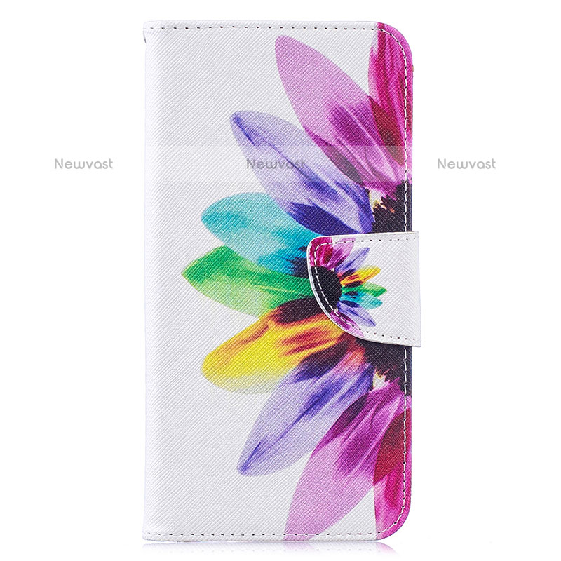 Leather Case Stands Fashionable Pattern Flip Cover Holder B01F for Samsung Galaxy M10 Mixed