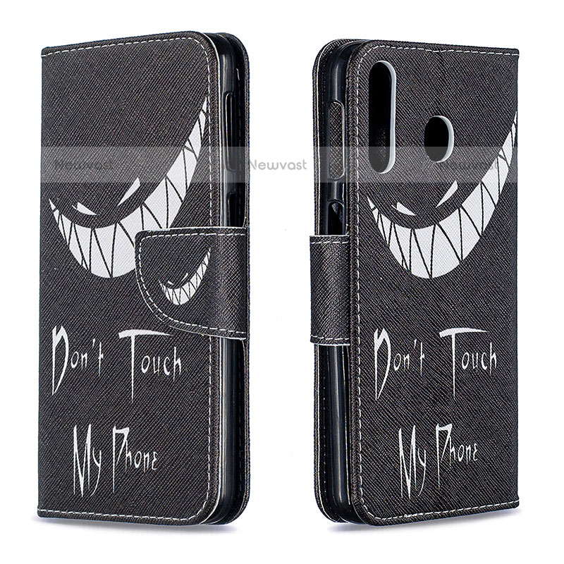 Leather Case Stands Fashionable Pattern Flip Cover Holder B01F for Samsung Galaxy M30