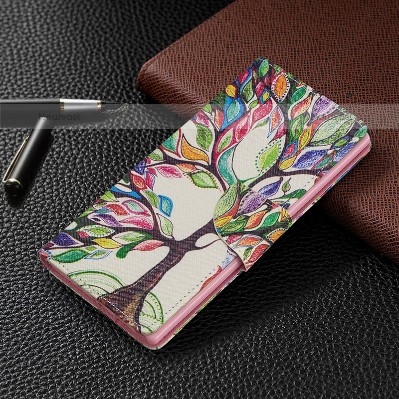 Leather Case Stands Fashionable Pattern Flip Cover Holder B01F for Samsung Galaxy Note 10 Plus 5G