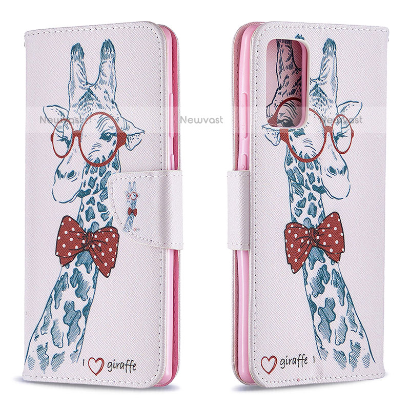 Leather Case Stands Fashionable Pattern Flip Cover Holder B01F for Samsung Galaxy Note 20 5G