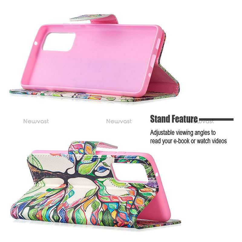 Leather Case Stands Fashionable Pattern Flip Cover Holder B01F for Samsung Galaxy S20 FE 4G