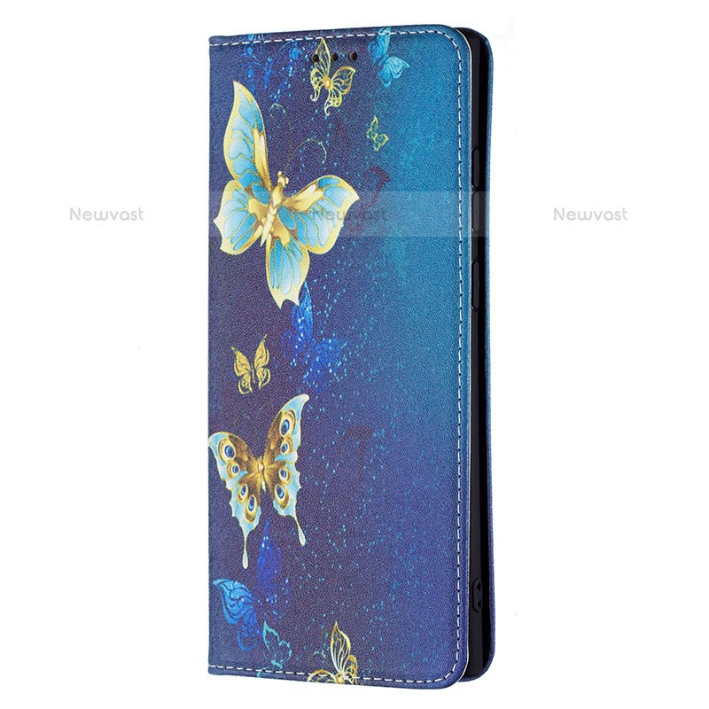 Leather Case Stands Fashionable Pattern Flip Cover Holder B01F for Samsung Galaxy S21 Ultra 5G