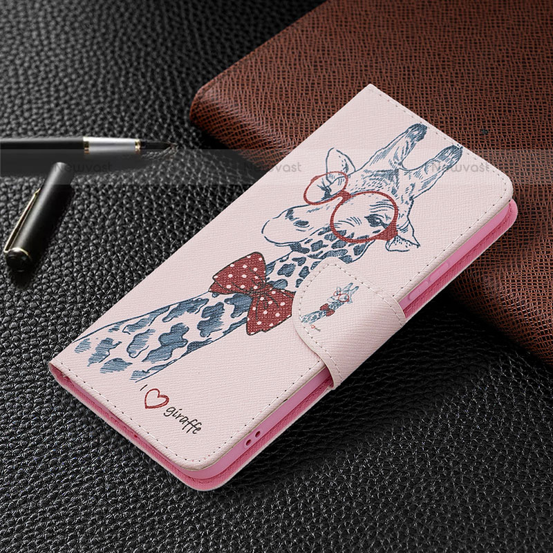 Leather Case Stands Fashionable Pattern Flip Cover Holder B01F for Samsung Galaxy S23 Plus 5G