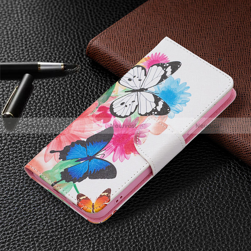 Leather Case Stands Fashionable Pattern Flip Cover Holder B01F for Samsung Galaxy S24 5G