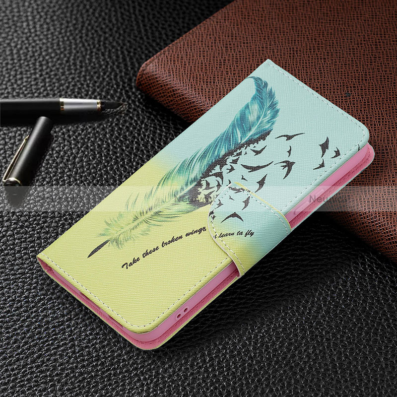 Leather Case Stands Fashionable Pattern Flip Cover Holder B01F for Samsung Galaxy S24 Plus 5G