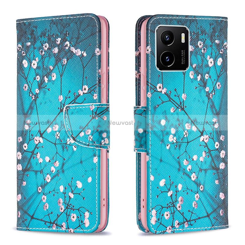 Leather Case Stands Fashionable Pattern Flip Cover Holder B01F for Vivo iQOO U5x