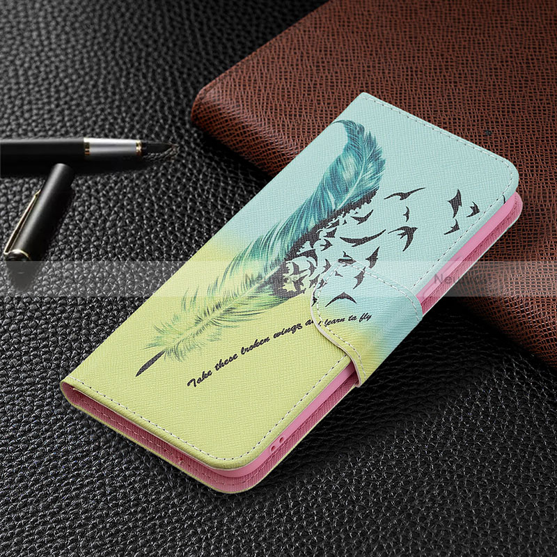 Leather Case Stands Fashionable Pattern Flip Cover Holder B01F for Vivo Y11