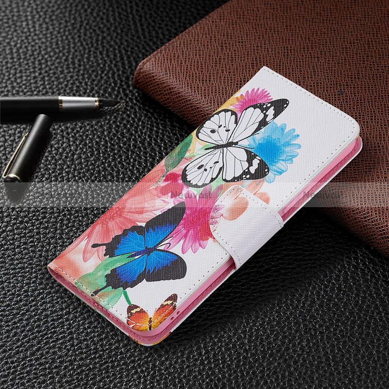 Leather Case Stands Fashionable Pattern Flip Cover Holder B01F for Vivo Y20G