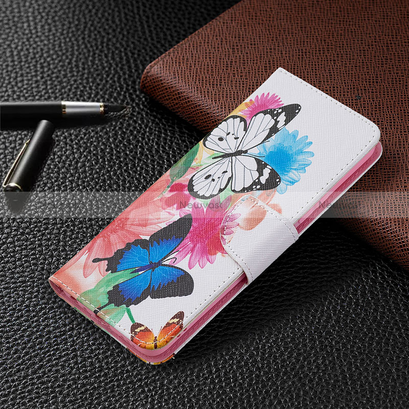 Leather Case Stands Fashionable Pattern Flip Cover Holder B01F for Vivo Y31 (2021)