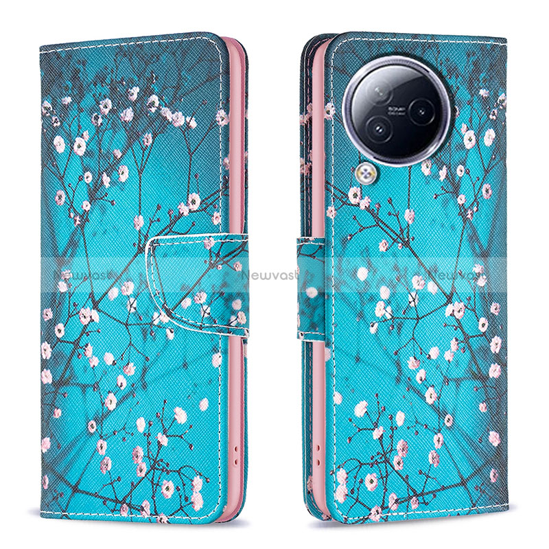 Leather Case Stands Fashionable Pattern Flip Cover Holder B01F for Xiaomi Civi 3 5G