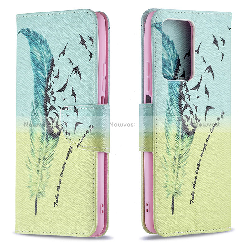 Leather Case Stands Fashionable Pattern Flip Cover Holder B01F for Xiaomi Mi 11T 5G