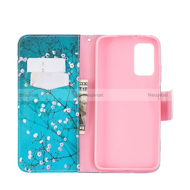 Leather Case Stands Fashionable Pattern Flip Cover Holder B01F for Xiaomi Poco M3