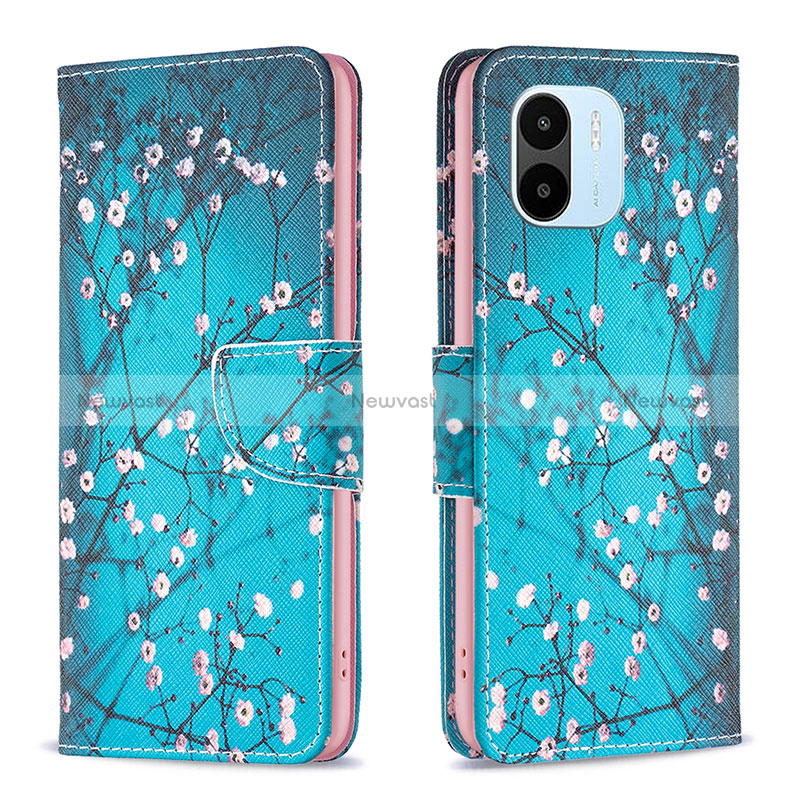 Leather Case Stands Fashionable Pattern Flip Cover Holder B01F for Xiaomi Redmi A2