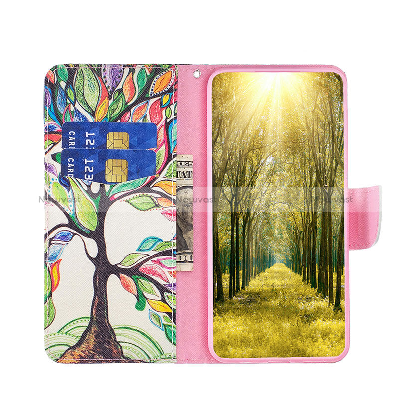 Leather Case Stands Fashionable Pattern Flip Cover Holder B01F for Xiaomi Redmi K50 Ultra 5G