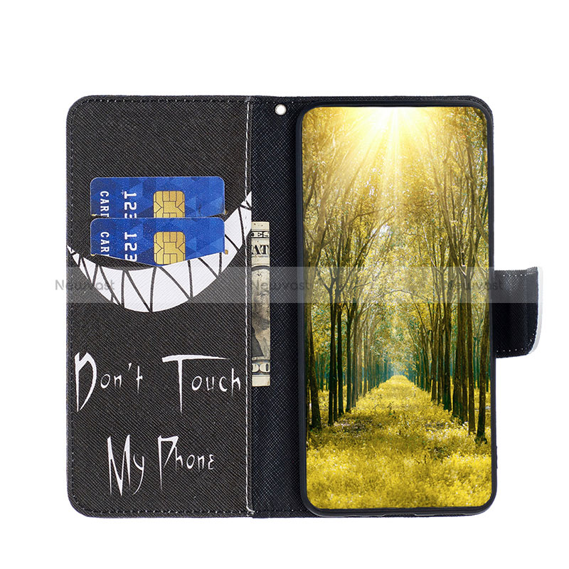 Leather Case Stands Fashionable Pattern Flip Cover Holder B01F for Xiaomi Redmi Note 12 5G