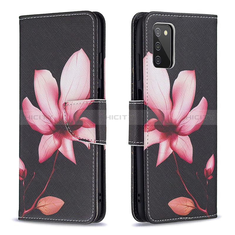 Leather Case Stands Fashionable Pattern Flip Cover Holder B03F for Samsung Galaxy A03s