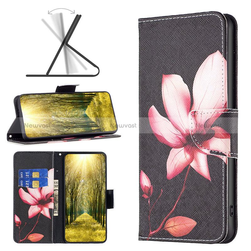 Leather Case Stands Fashionable Pattern Flip Cover Holder B03F for Samsung Galaxy A04 4G