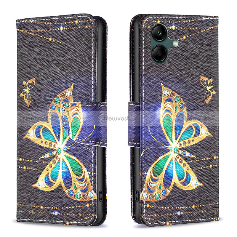 Leather Case Stands Fashionable Pattern Flip Cover Holder B03F for Samsung Galaxy A05