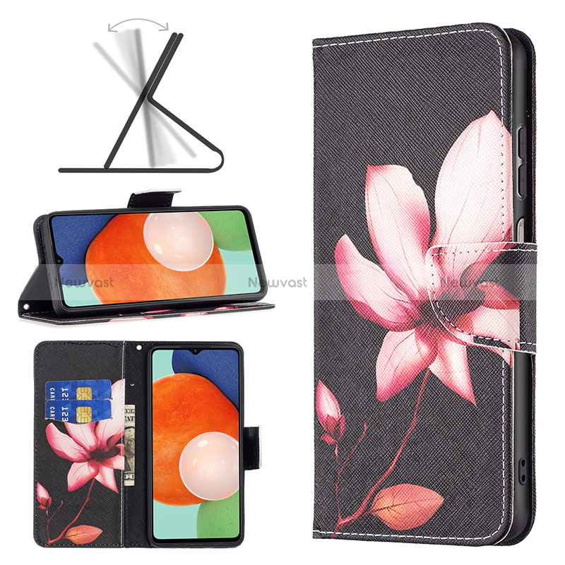 Leather Case Stands Fashionable Pattern Flip Cover Holder B03F for Samsung Galaxy A13 4G