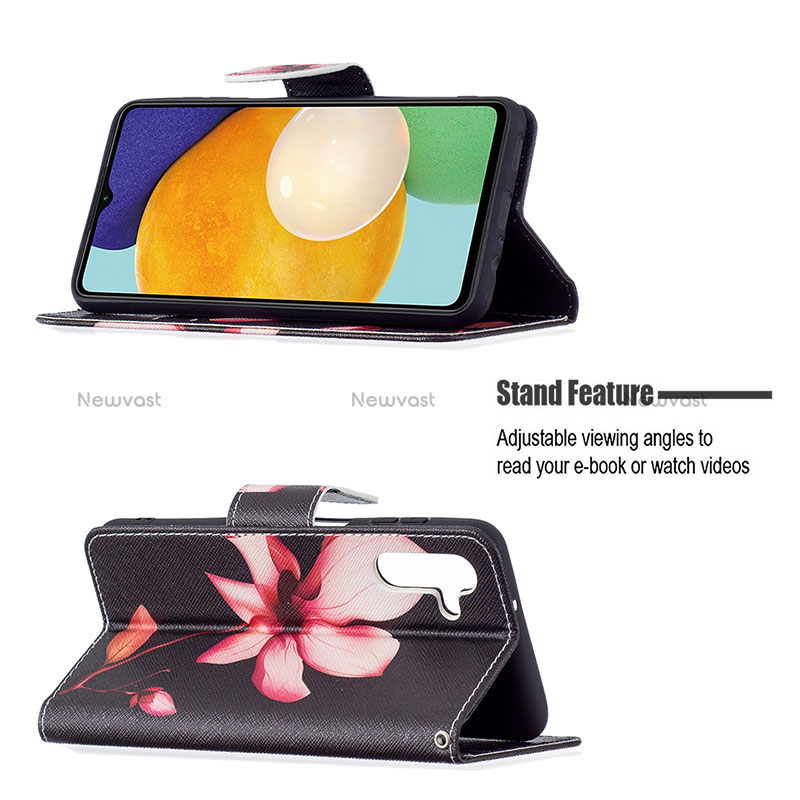 Leather Case Stands Fashionable Pattern Flip Cover Holder B03F for Samsung Galaxy A13 5G