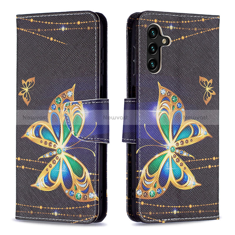 Leather Case Stands Fashionable Pattern Flip Cover Holder B03F for Samsung Galaxy A13 5G