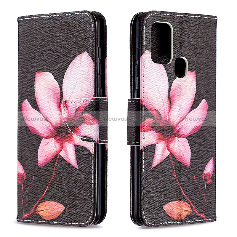 Leather Case Stands Fashionable Pattern Flip Cover Holder B03F for Samsung Galaxy A21s