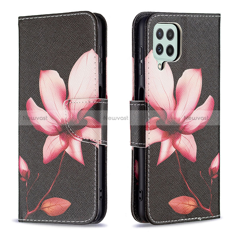 Leather Case Stands Fashionable Pattern Flip Cover Holder B03F for Samsung Galaxy A22 4G