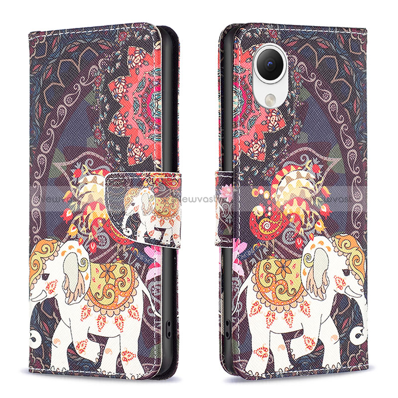 Leather Case Stands Fashionable Pattern Flip Cover Holder B03F for Samsung Galaxy A23 5G SC-56C