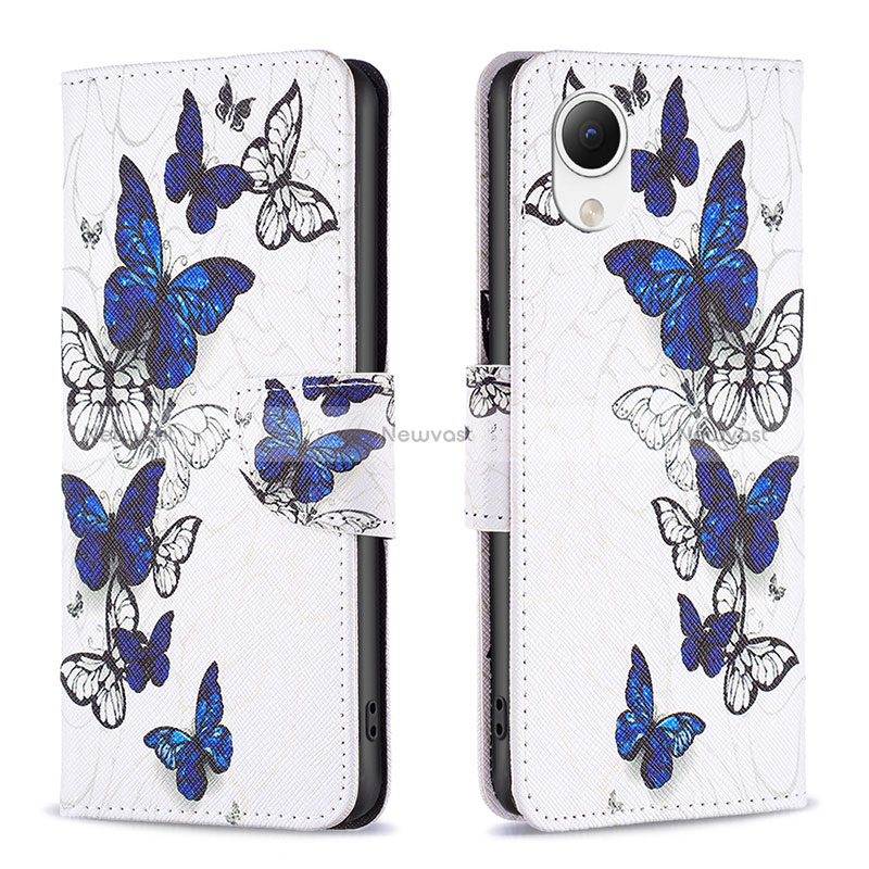 Leather Case Stands Fashionable Pattern Flip Cover Holder B03F for Samsung Galaxy A23s