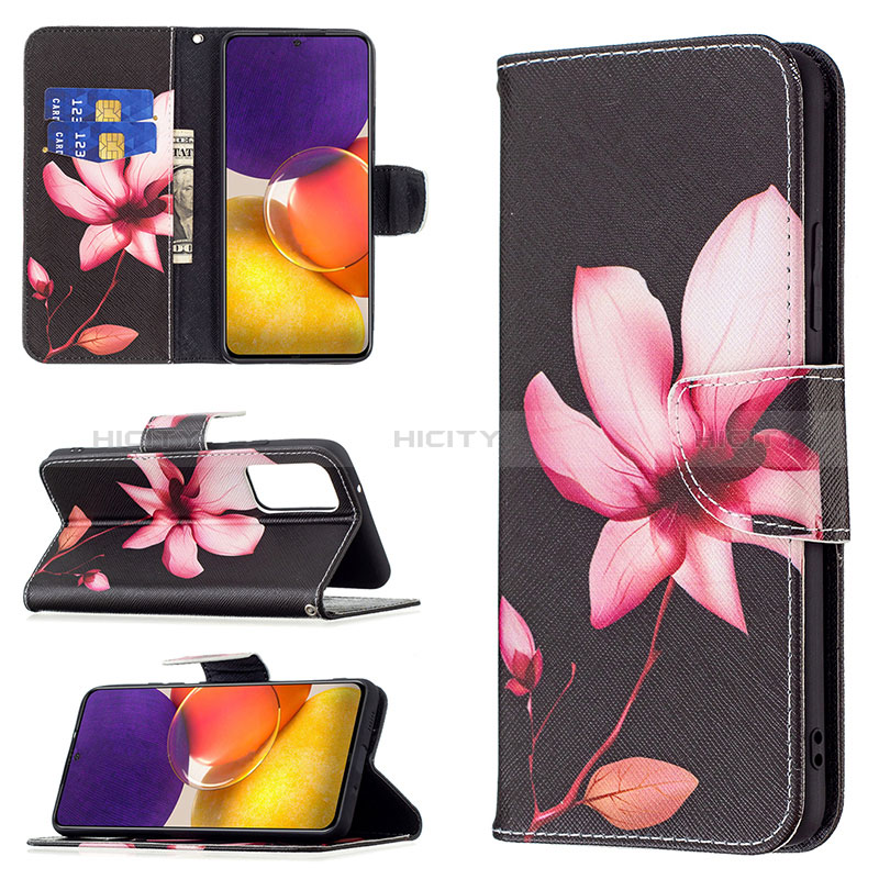 Leather Case Stands Fashionable Pattern Flip Cover Holder B03F for Samsung Galaxy A24 4G