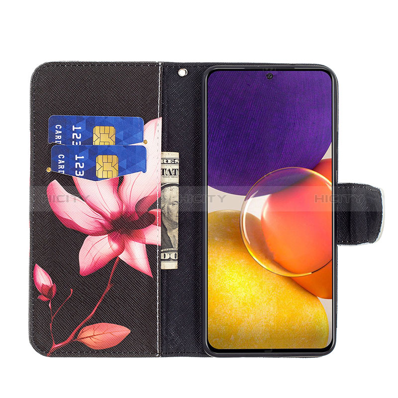 Leather Case Stands Fashionable Pattern Flip Cover Holder B03F for Samsung Galaxy A24 4G