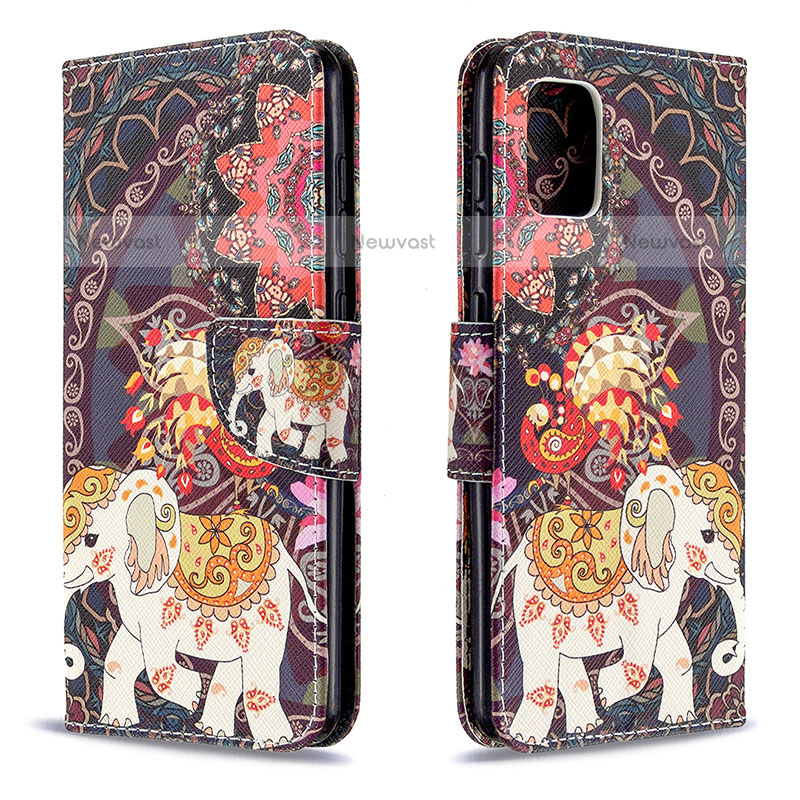 Leather Case Stands Fashionable Pattern Flip Cover Holder B03F for Samsung Galaxy A31