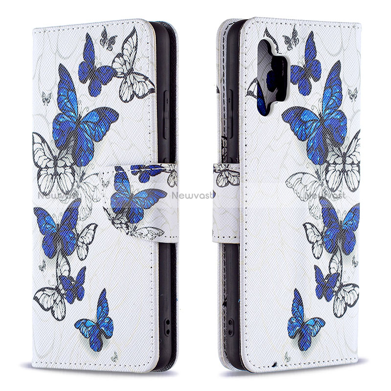 Leather Case Stands Fashionable Pattern Flip Cover Holder B03F for Samsung Galaxy A32 4G