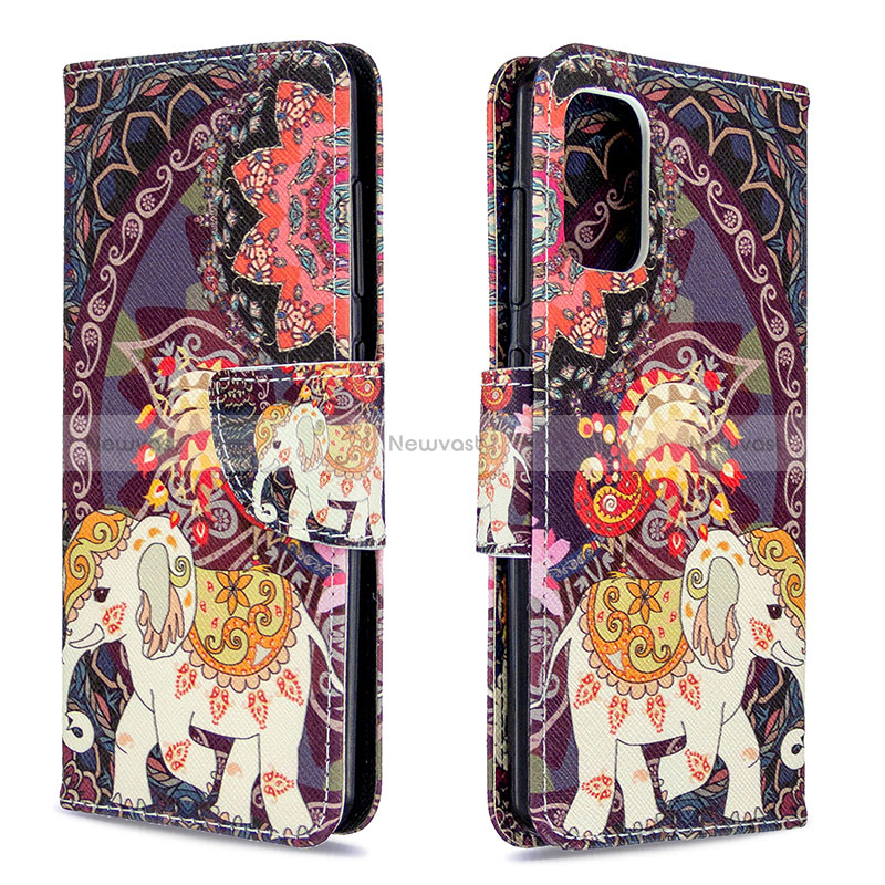 Leather Case Stands Fashionable Pattern Flip Cover Holder B03F for Samsung Galaxy A41