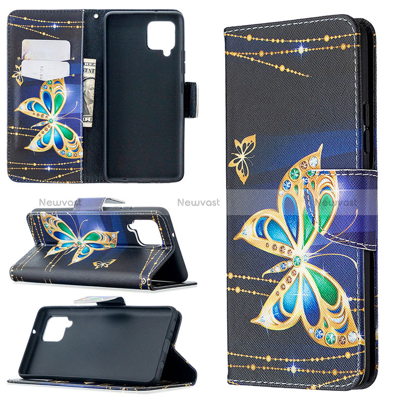 Leather Case Stands Fashionable Pattern Flip Cover Holder B03F for Samsung Galaxy A42 5G