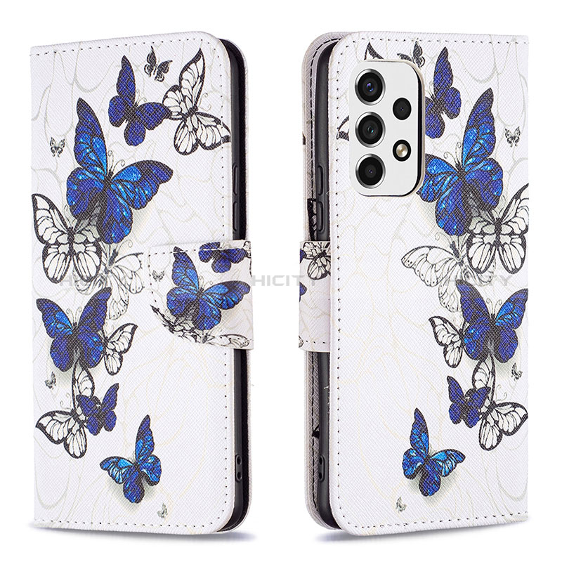 Leather Case Stands Fashionable Pattern Flip Cover Holder B03F for Samsung Galaxy A53 5G