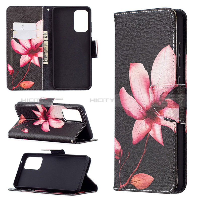 Leather Case Stands Fashionable Pattern Flip Cover Holder B03F for Samsung Galaxy A72 4G