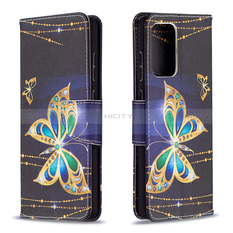 Leather Case Stands Fashionable Pattern Flip Cover Holder B03F for Samsung Galaxy A72 5G